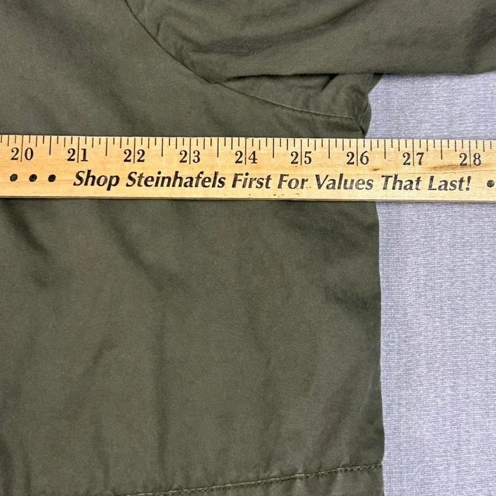 Ava & Viv Womens Olive Green Utility Field Jacket Full Zip Cotton F16870443